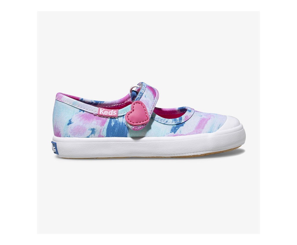 Slip Ons Keds Enfant Blanche/Rose - Harper - 702-RIJUEO